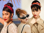 Làm đẹp - Ngại cắt tóc mái lố tay dễ xấu, Minh Hằng-Lan Khuê đều tự biến hoá mái giả tiện lợi