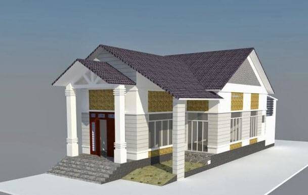 20+ mẫu nhà cấp 4 mái thái đẹp, giá rẻ được ưa thích nhất 2020 - 12