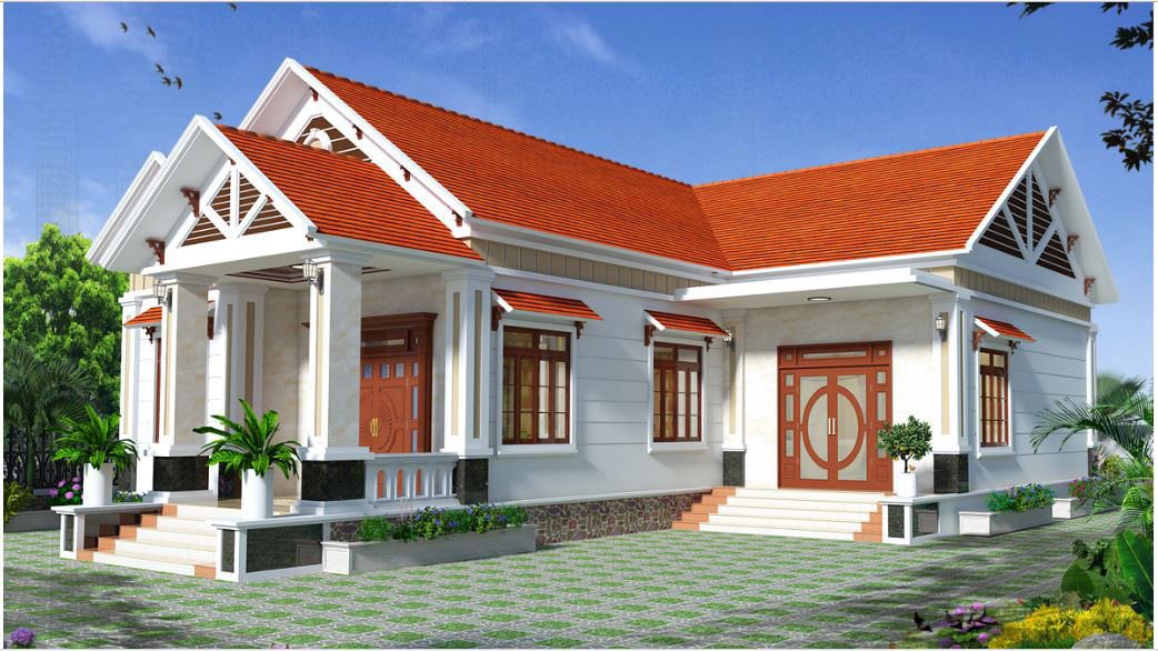 20+ mẫu nhà cấp 4 mái thái đẹp, giá rẻ được ưa thích nhất 2020 - 15