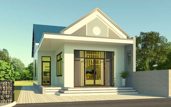 20+ mẫu nhà cấp 4 mái thái đẹp, giá rẻ được ưa thích nhất 2020 - 8