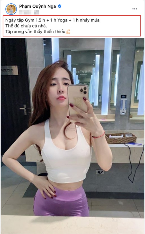 Bật mí thời gian tập luyện mỗi ngày, bảo sao Quỳnh Nga lại có body bốc lửa đến thế - 4