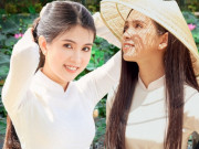 Thời trang - Thiếu nữ miền Tây diện áo dài nón lá tuyệt đẹp, dân mạng khen xinh y hệt Ngọc Trinh