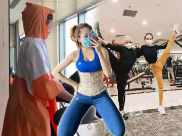Sao Việt tập gym hết mình vẫn mang trang bị “ngộp thở”, giảm cân nhanh nhưng dễ bị kiệt sức?