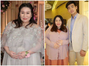 Bà bầu - Bầu bí đứng cạnh chồng như mẹ - con, ái nữ vua sòng bài sau sinh không ai nhận ra