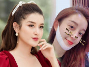 Làm đẹp - Huyền My có chiếc cằm V-line thon gọn nhờ món dụng cụ dễ mua