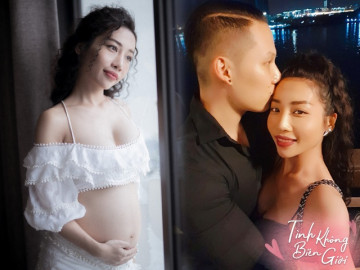 Hằng BingBoong mang bầu vẫn khỏe mạnh đi hát, bạn trai Tây cách 10.000km lại khổ vì nghén
