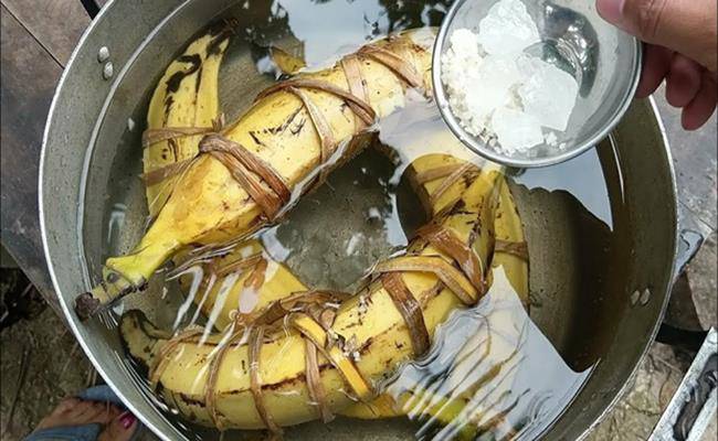 Chiêm ngưỡng loại chuối khổng lồ, mỗi quả nặng gần 1kg ở VN - 6