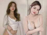 Thời trang - Xăm hình ngay vòng 1, hot girl khẳng định không thích mặc áo ngực