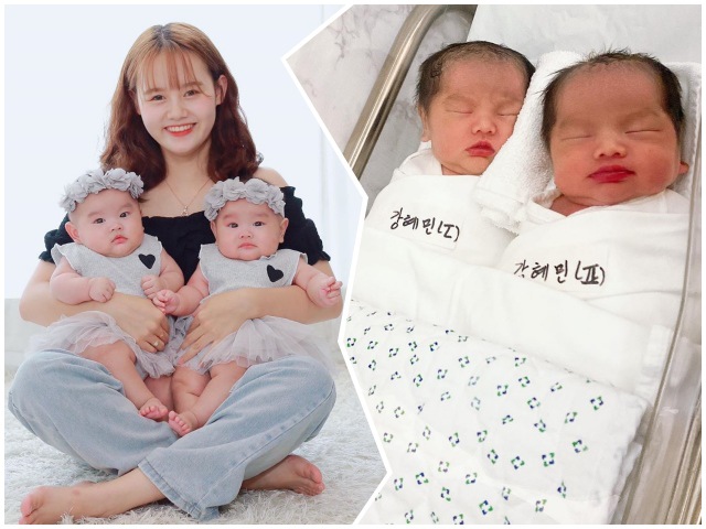 Tránh thai cẩn thận, 9 tháng sau mẹ Việt ở Hàn đón cặp song sinh giống nhau như đúc