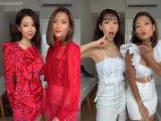 Thời trang - Ở nhà mùa dịch: Min cùng chị gái thay 7749 bộ đồ chỉ để quay tiktok
