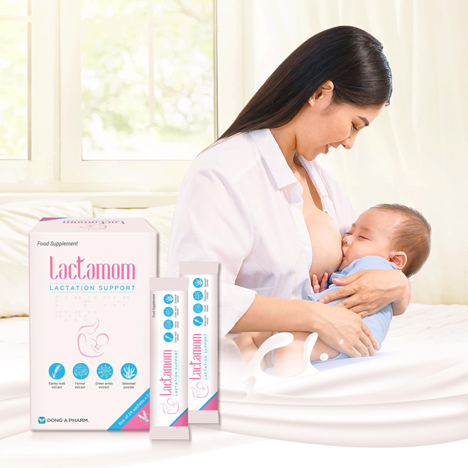 Cốm lợi sữa Lactamom hỗ trợ đắc lực cho quá trình nuôi con hoàn toàn bằng sữa mẹ