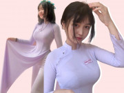 Thời trang - Sở hữu vóc dáng chuẩn chỉnh, nữ sinh cấp 3 mặc áo dài đẹp như nữ thần