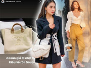 Thời trang - Mua túi hiệu trăm triệu, ca nương Kiều Anh làm giỏ đi chợ, có nàng Hậu đựng ổ bánh mì