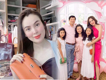 Hoa hậu “25 túi Hermes” vất vả vì con 9 tuổi chưa rành Tiếng Việt, rửa chân cho chồng
