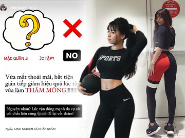 Bạn gái Văn Lâm tránh xa 1 kiểu quần tập gym, vừa giảm hiệu quả vừa làm thâm vòng 3