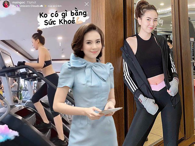 Nhìn Mai Ngọc toát mồ hôi tập môn mới, phái đẹp yên chí ở nhà vẫn tút được dáng xinh