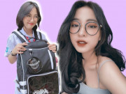 Làm đẹp - Hot girl đeo ba lô ngược, môi đỏ như son da trắng hồng ai nhìn cũng yêu