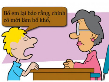 Truyện cười hay: Bố em khổ là tại cô!