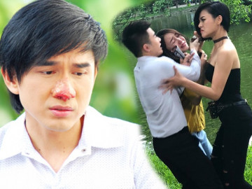 Hậu quả sau cảnh đánh ghen: Thu Quỳnh bị cỏ cào nát lưng, mũi Đan Trường sưng vù