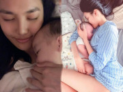 Làm đẹp - Lan Khuê khẳng định nhan sắc đỉnh cao khi ru con ngủ với mặt mộc vẫn đẹp như mơ