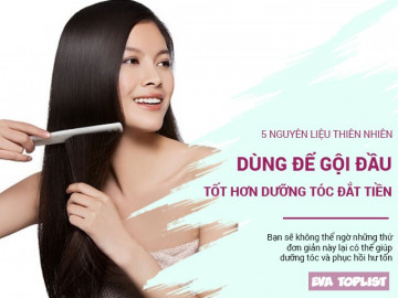 5 nguyên liệu thiên nhiên dùng để gội đầu tốt hơn những loại dưỡng tóc đắt tiền