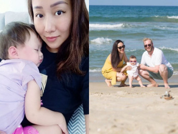 Con lai nhà HH Ngô Phương Lan không chỉ xinh đẹp, 18 tháng tuổi đã bập bẹ 3 thứ tiếng