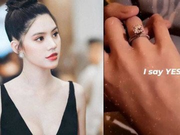 Sau 1 tháng im ắng, Jolie Nguyễn bất ngờ đăng đàn khoe nhẫn kim cương ở ngón áp út