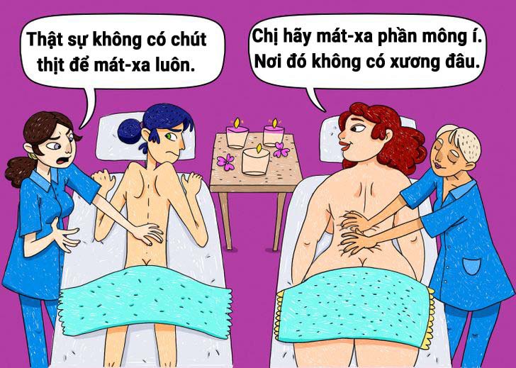 Bộ tranh cực đáng yêu: Người ăn hoài không béo, người “hít khí trời” cũng đủ lên cân - 7