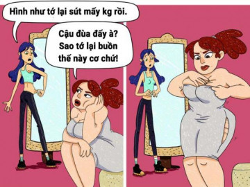 Bộ tranh cực đáng yêu: Người ăn hoài không béo, người “hít khí trời” cũng đủ lên cân