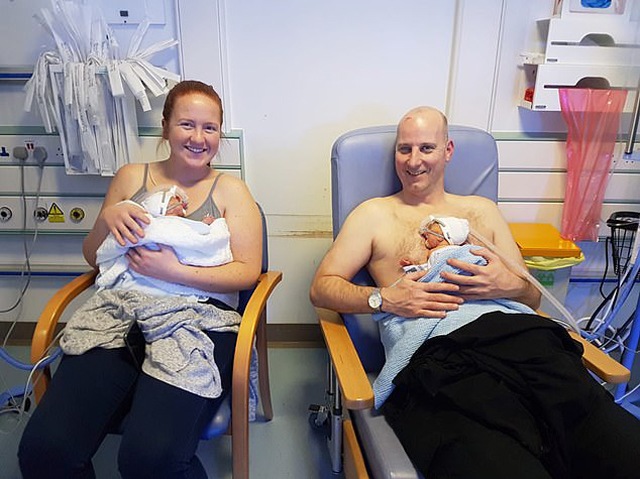 Sản phụ đang chuyển dạ thì hết đau, cặp sinh đôi chào đời cách nhau tận 2 ngày - 3