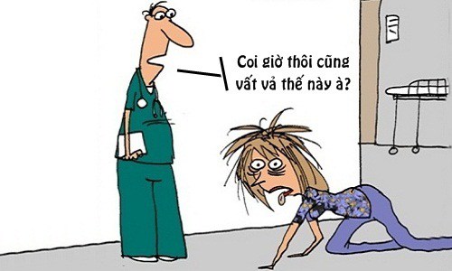 Truyện cười hay: Cách xem giờ ở bệnh viện tâm thần - 2