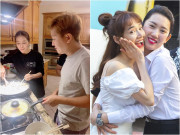 Bếp Eva - Đến nhà Nhã Phương chơi, Thuý Ngân được Trường Giang đích thân vào bếp, đãi thịt ú ụ