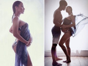 Bà bầu - Nữ DV xinh đẹp khỏa thân cho con bú, vô tư để chồng làm chuyện "đỏ mặt" chốn đông người