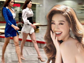 Ai cũng biết Khánh Vân có đôi chân đẹp, nhưng lấn át cả Võ Hoàng Yến quả đúng hiếm gặp