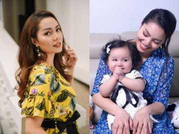 Sau gần 1 năm giấu con, ca sĩ Ngọc Anh khoe diện mạo ái nữ xinh như búp bê