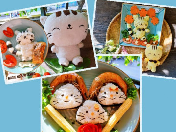 Mẹ làm cơm đĩa quá đẹp, con thương bạn chẳng dám ăn, mẹ đành xới bát khác