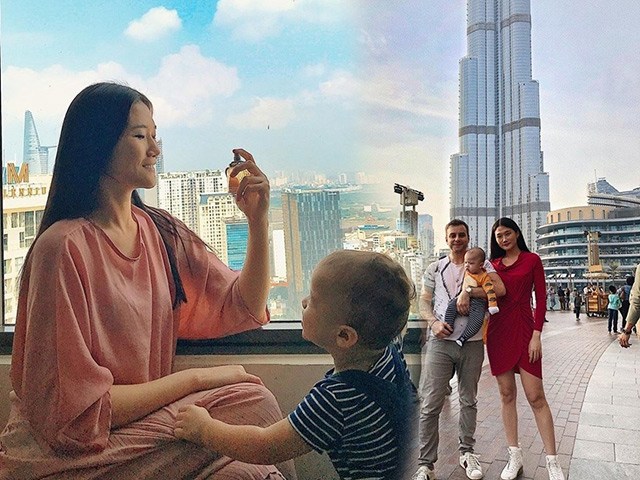 Lấy chồng Tây, Kha Mỹ Vân sang nuôi con ở xứ vàng Dubai, thuê giúp việc cũng mất 17 triệu