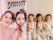 Làm mẹ - Cặp chị em song sinh Việt cưới 2 chàng Tây, cùng mang thai, cùng sinh con gái lai siêu đẹp