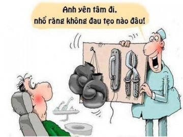 Truyện cười hay: Tin lời nha sĩ nhổ răng không đau, bệnh nhân ngã ngửa khi vừa soi gương