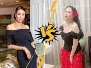 Thời trang - Cùng diện đồ trễ vai, hoa hậu Hà Kiều Anh sang trọng, quý phái lấn át Phượng Chanel