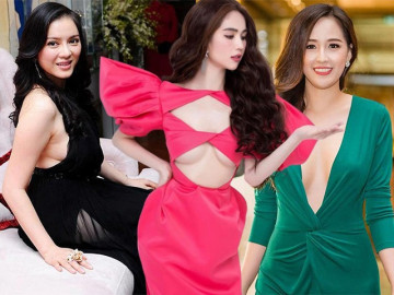 Loạt mỹ nhân lộ vòng 1 xập xệ vì mê hở bạo, diện trang phục khoét sâu