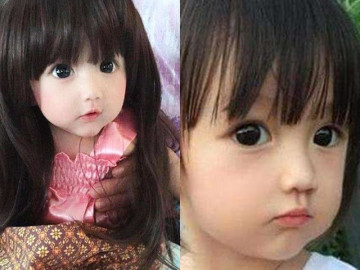 Cô bé quá xinh bị cho là "hình nộm", mẹ ra mặt, dân tình rần rần: Là di truyền