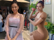 Làm đẹp - Phương Oanh diện đầm body khoe vóc dáng nuột nà vượt xa thời kì đóng Quỳnh búp bê