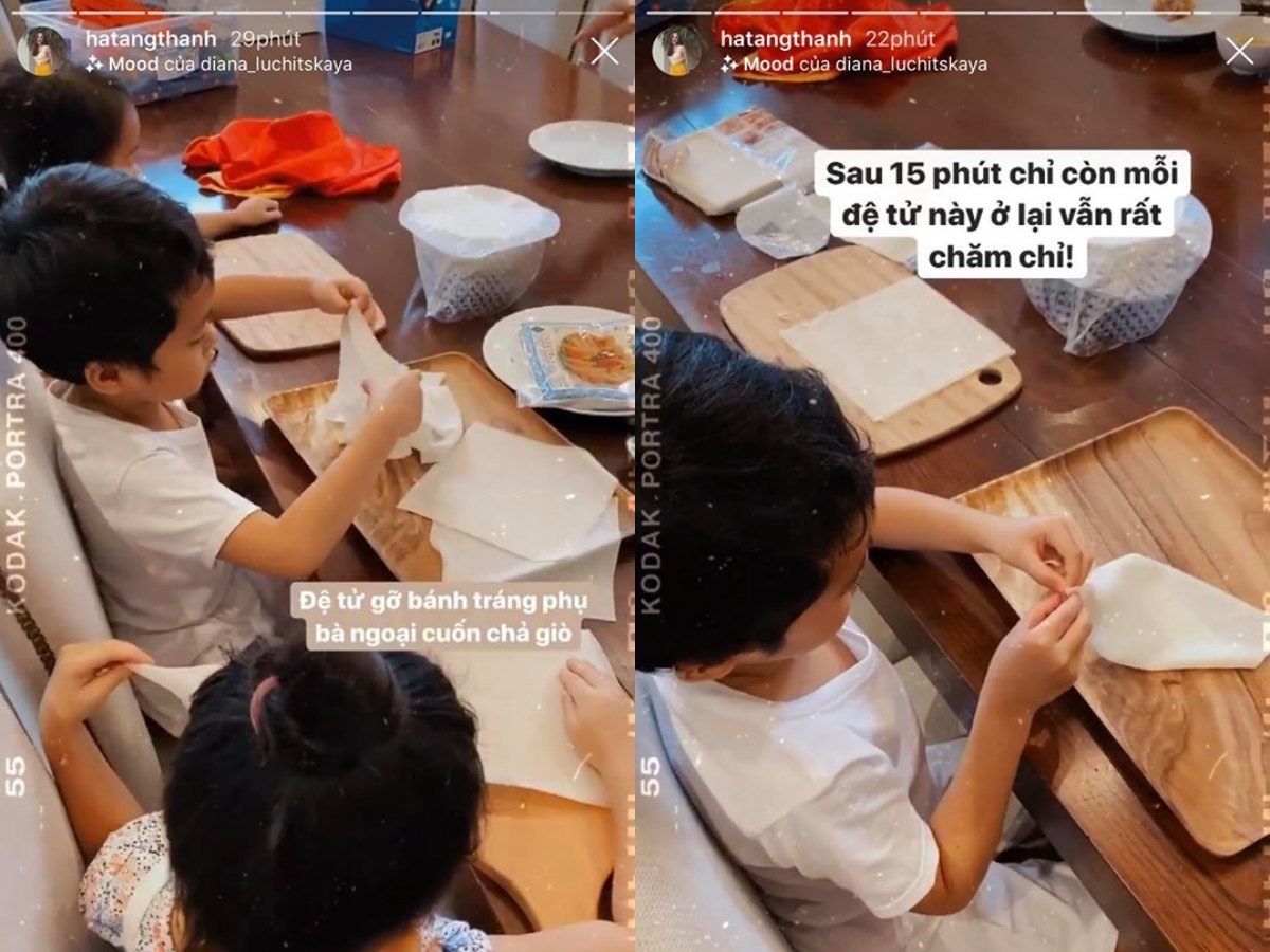 Quý tử 5 tuổi nhà Tăng Thanh Hà amp;#34;xổamp;#34; tiếng Anh, ái nữ líu lo hát cực yêu - 8