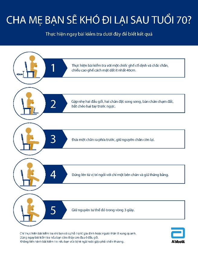 Với 1 chiếc ghế trong 1 phút: Kiểm tra khả năng vận động sau tuổi 70 - 1