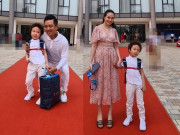 Làm mẹ - Vợ chồng Tuấn Hưng đưa con vào lớp 1, cậu bé gây chú ý vì khác biệt với cả lớp