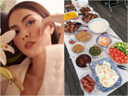 Bếp Eva - "Nàng dâu triệu đô" làm cơm tấm la liệt món, dàn sao Việt vào khen nức nở