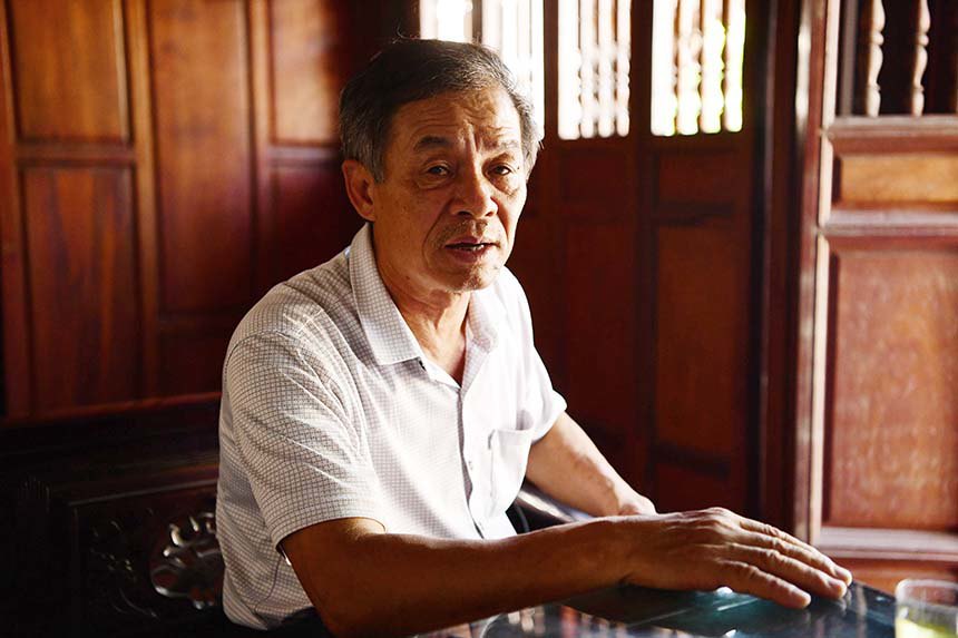 Ông Trần Văn Hiếu - Bí thư thôn Tức Mặc kể về điển tích khiến trai gái 2 làng không lấy nhau.