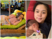 Bà bầu - Hình ảnh đầu tiên của vợ Duy Mạnh sau sinh, “công chúa béo” hốc hác, kém sắc