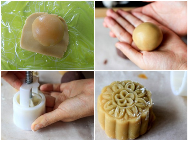 Cách làm bánh trung thu trứng muối và trứng muối tan chảy cực đơn giản - 8